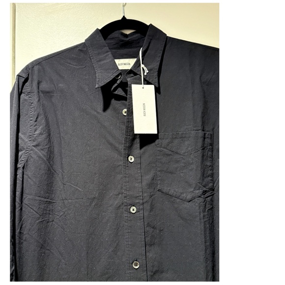 Buck Mason - Mainstay Cotton Button-Down Shirt - Black - Size S (W 4/6) - NWT - Picture 5 of 15